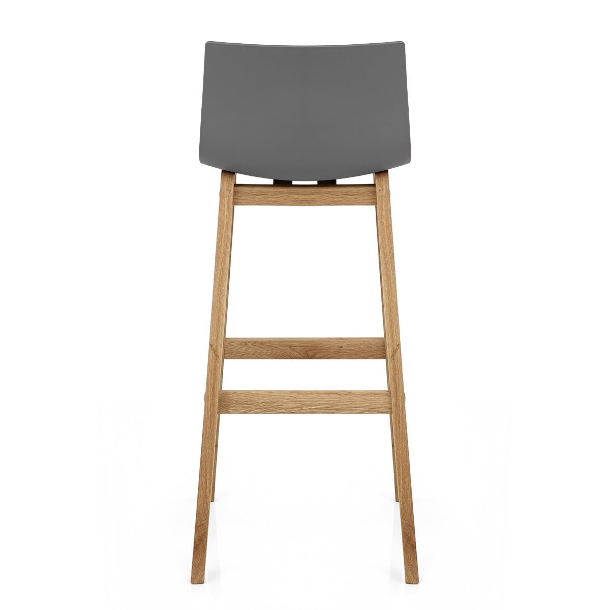 Barhocker Eiche - Hoch Drift Dunkelgrau