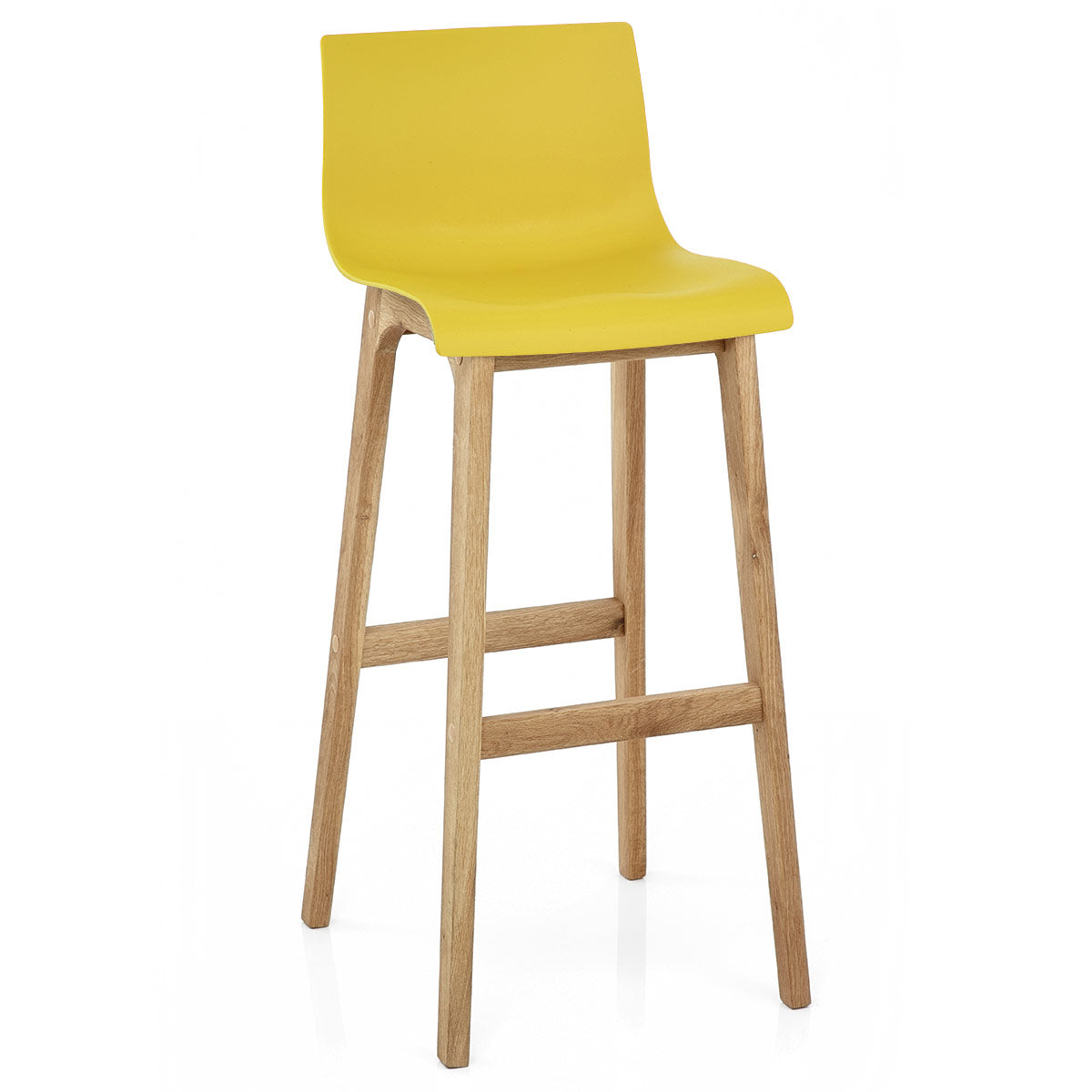 Barhocker Eiche - Hoch Drift Gelb