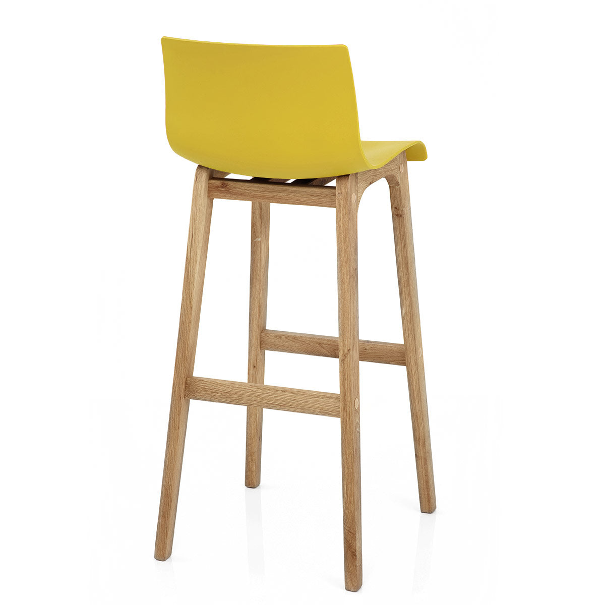 Barhocker Eiche - Hoch Drift Gelb
