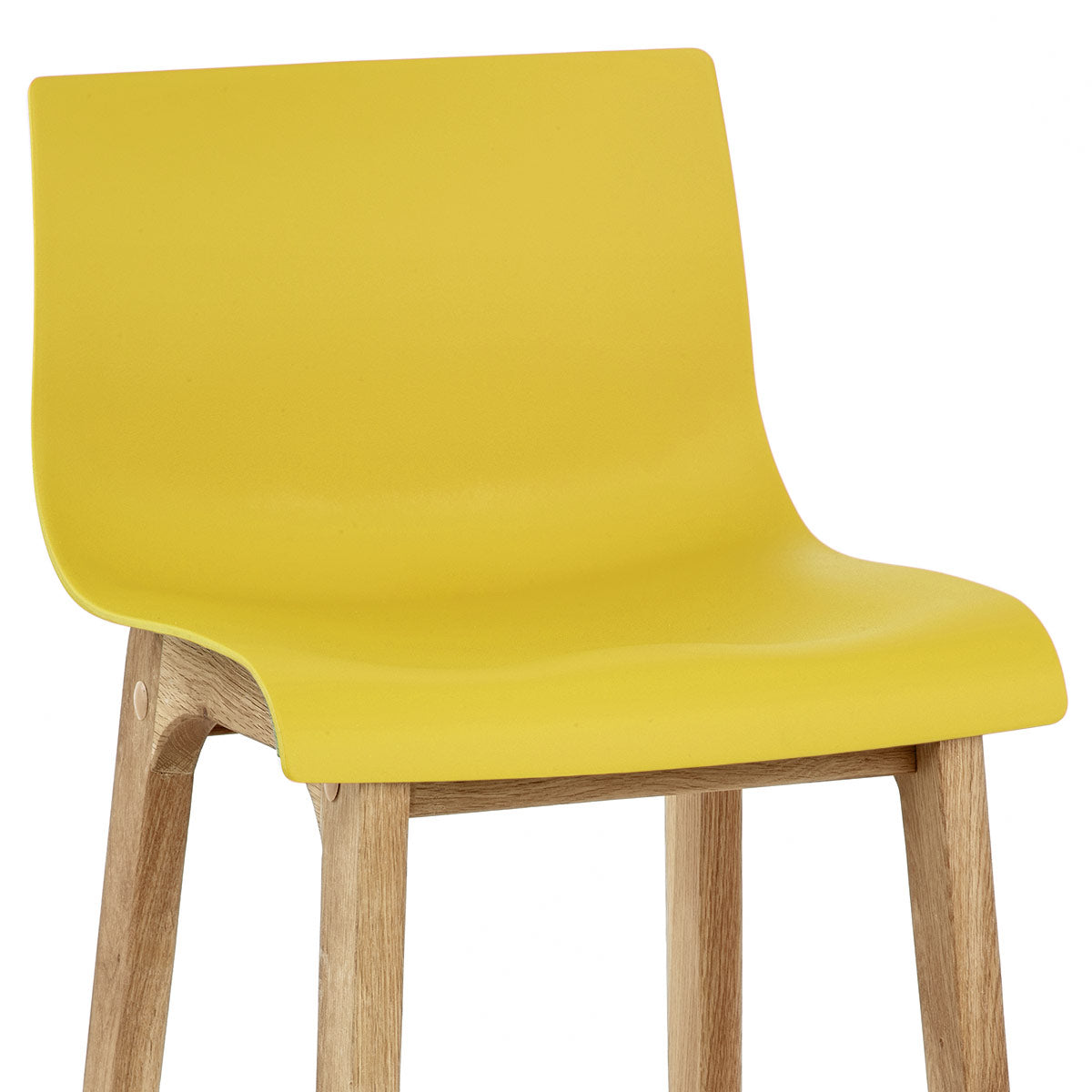Barhocker Eiche - Hoch Drift Gelb