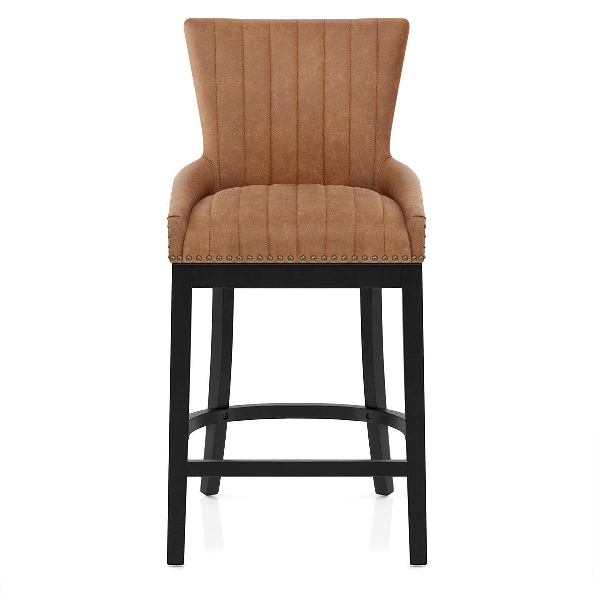 Kunstleder Barhocker Eiche - Chiltern Braun