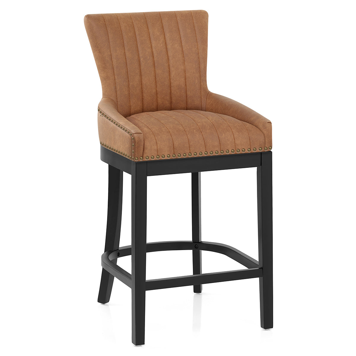 Kunstleder Barhocker Eiche - Chiltern Braun