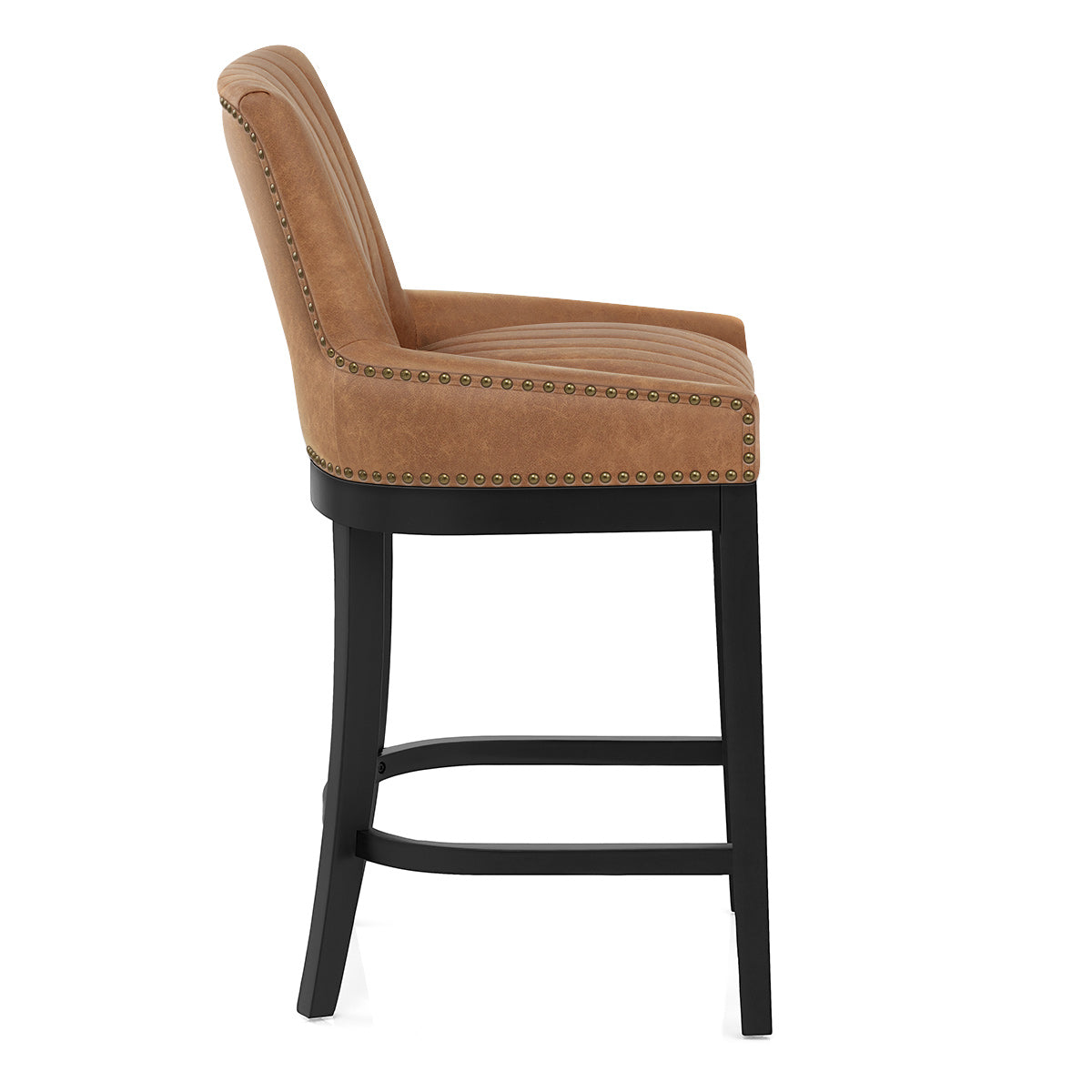 Kunstleder Barhocker Eiche - Chiltern Braun