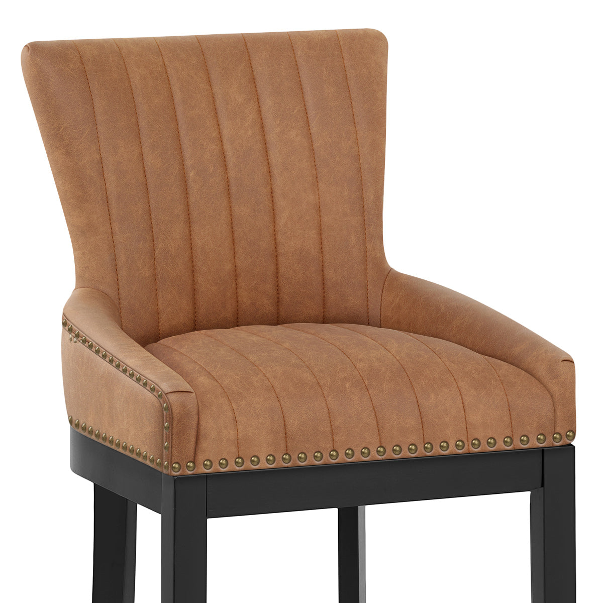 Kunstleder Barhocker Eiche - Chiltern Braun