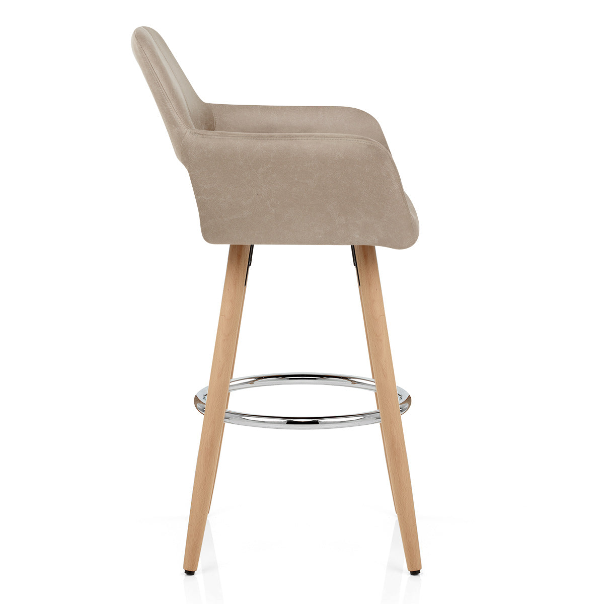 Kunstleder Barhocker Antik - Kite Braungrau