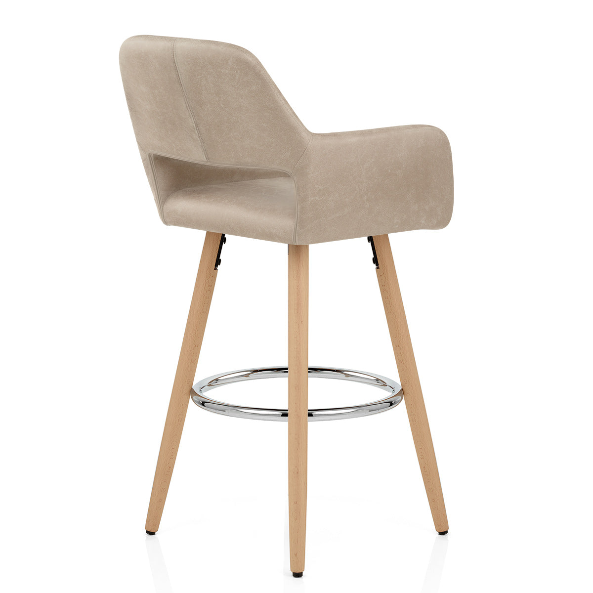 Kunstleder Barhocker Antik - Kite Braungrau