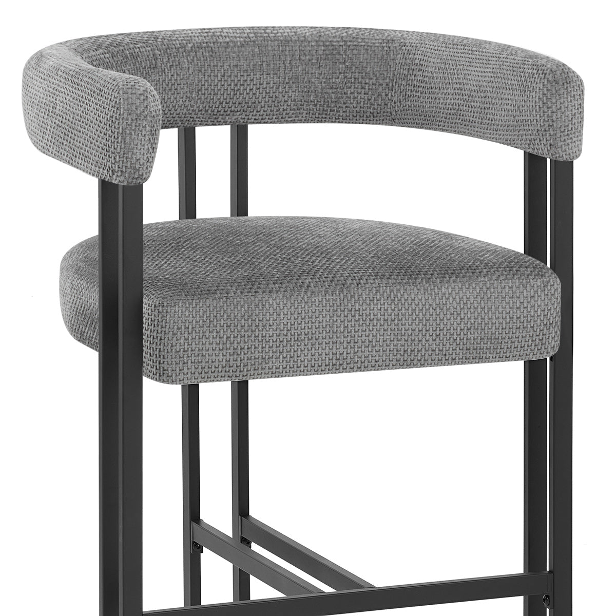 Barhocker Stoff - Gigi Grau