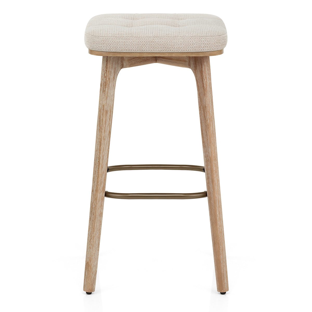 Holzbarhocker Stoff - Malmo Beige