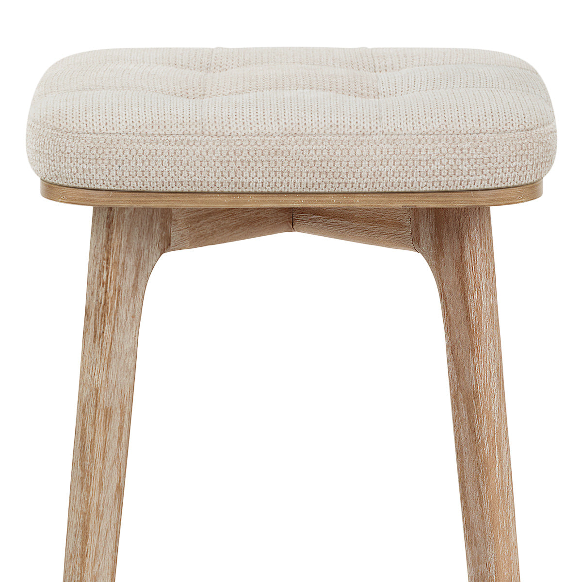Holzbarhocker Stoff - Malmo Beige