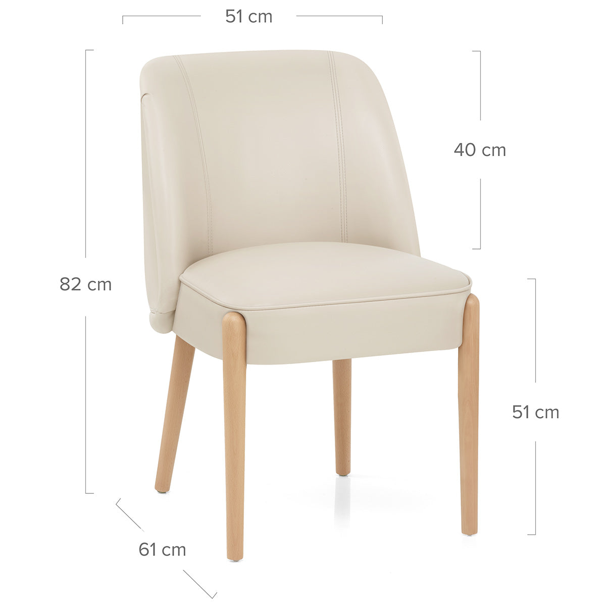  Stoff Esszimmerstuhl - Avon Beige