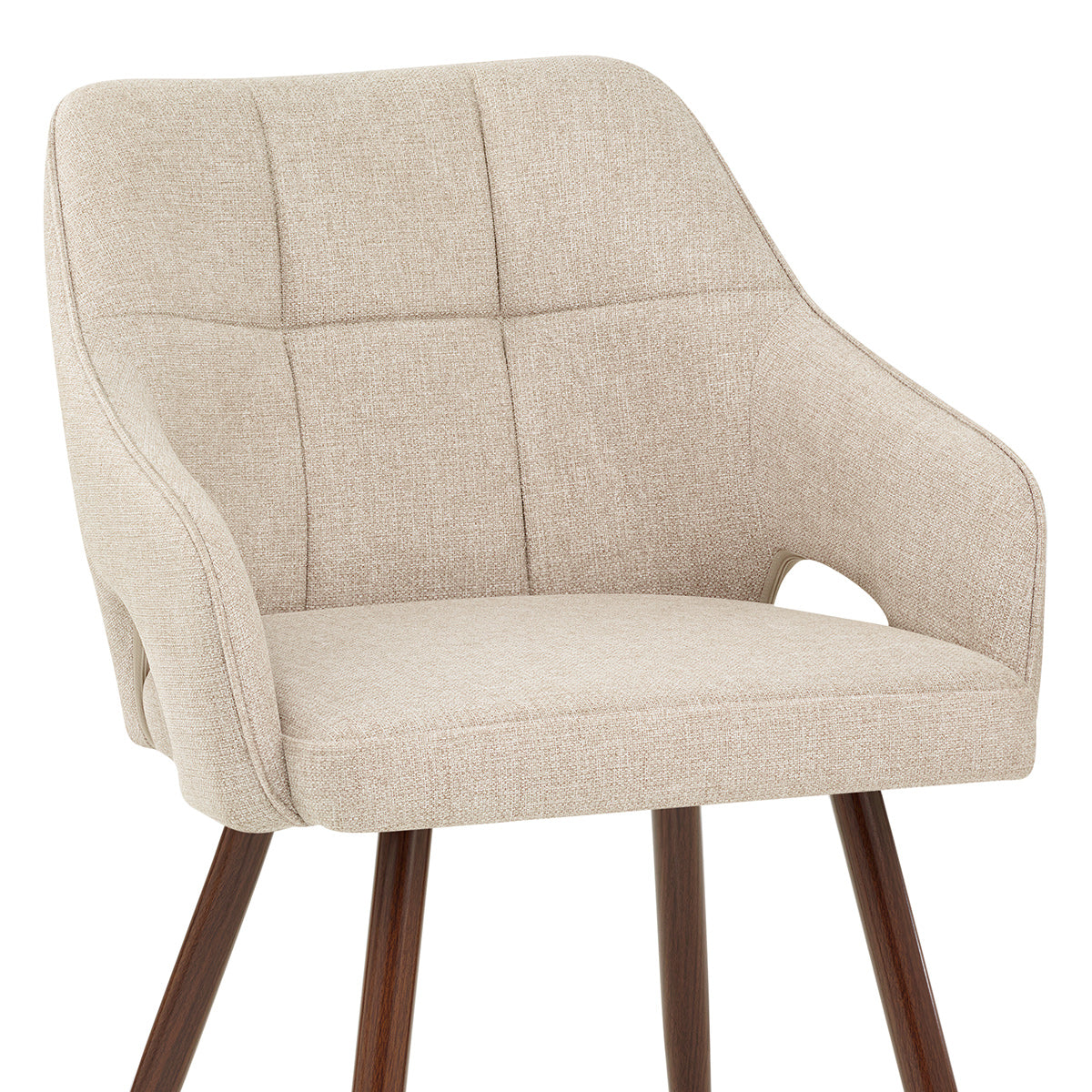 Stoff Esszimmerstuhl - Elio Beige