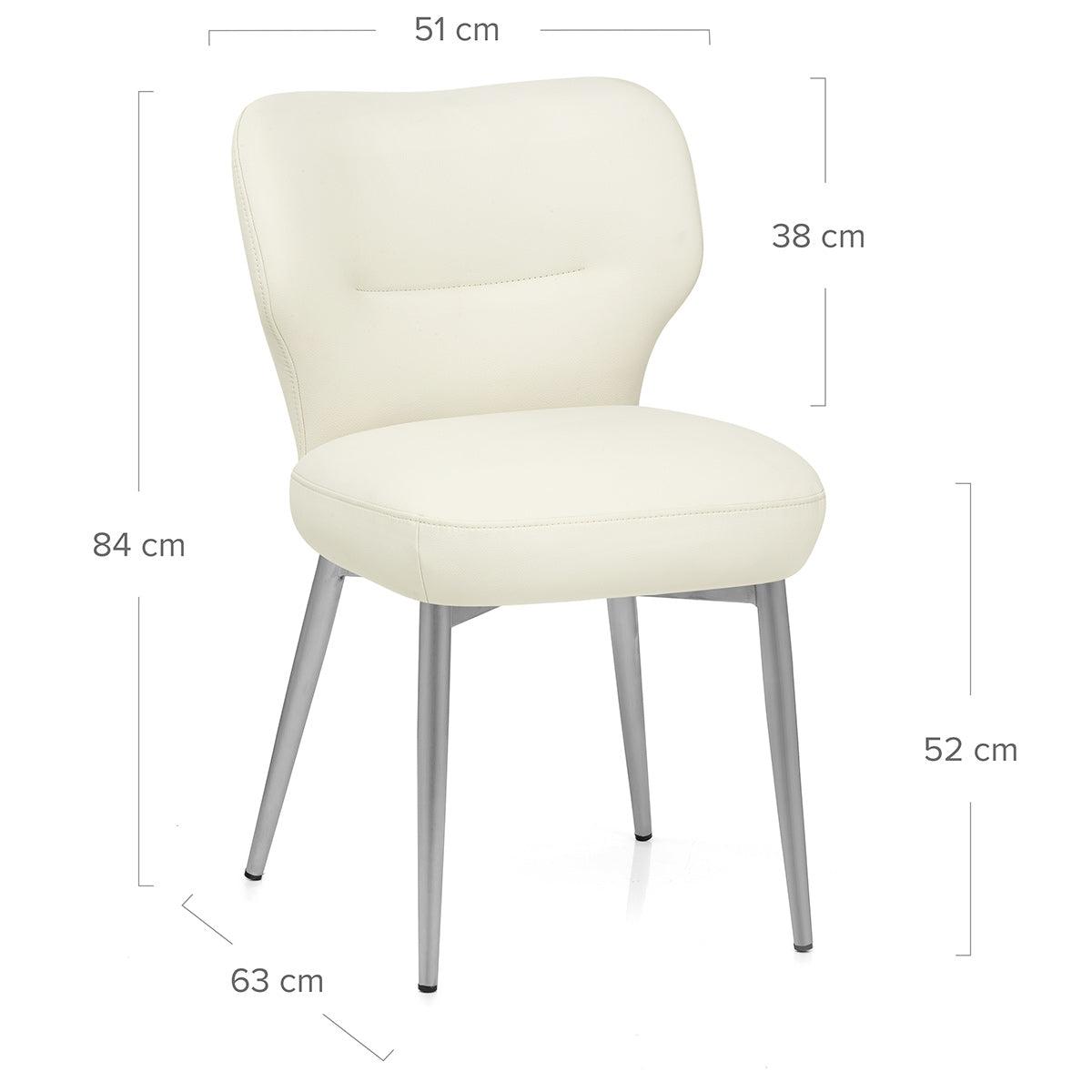 Esszimmerstuhl Öko-Leder - Maddie Beige
