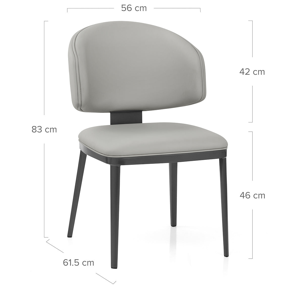 Esszimmerstuhl Graphit - Elton Grau