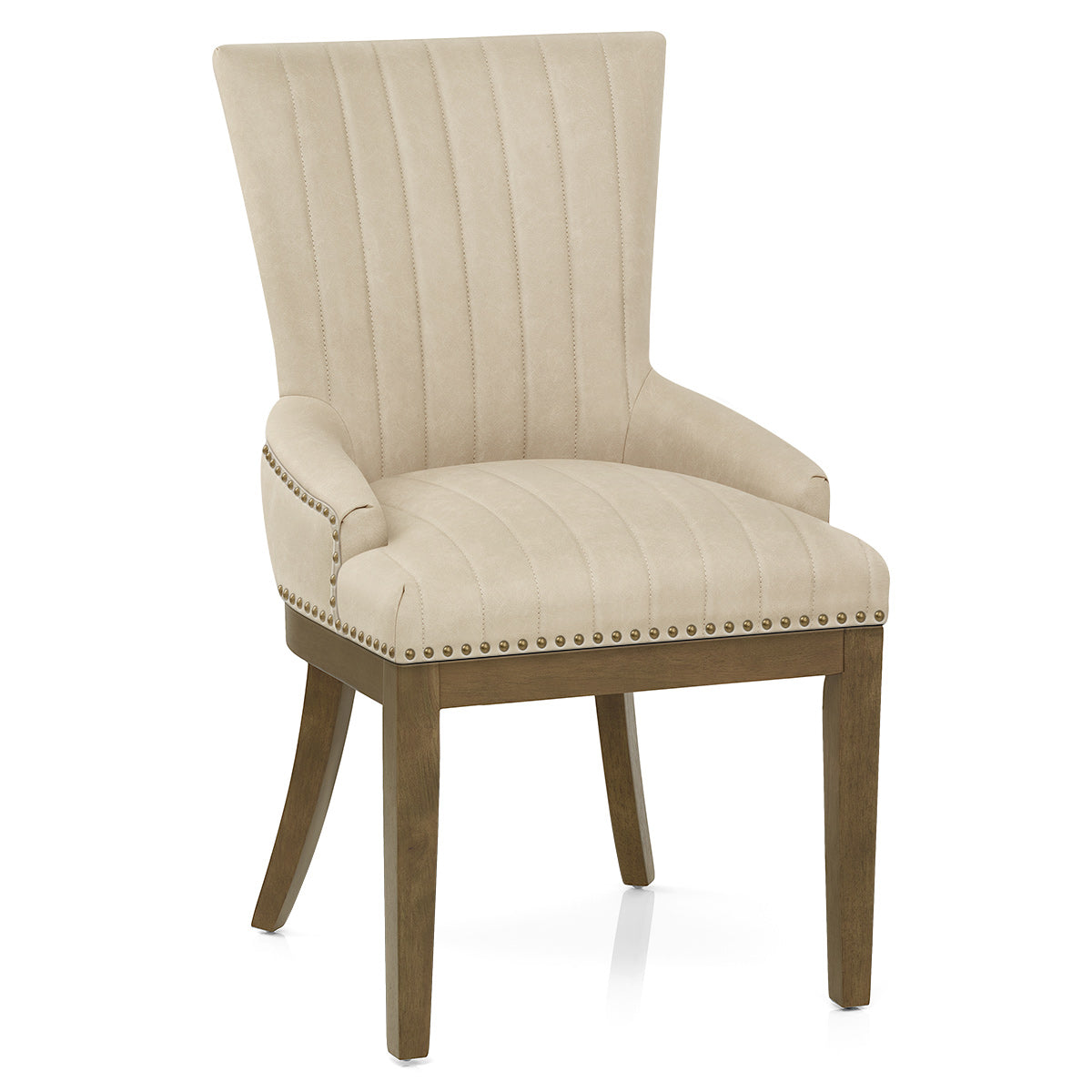 Kunstleder Stuhl Eiche - Chiltern Beige