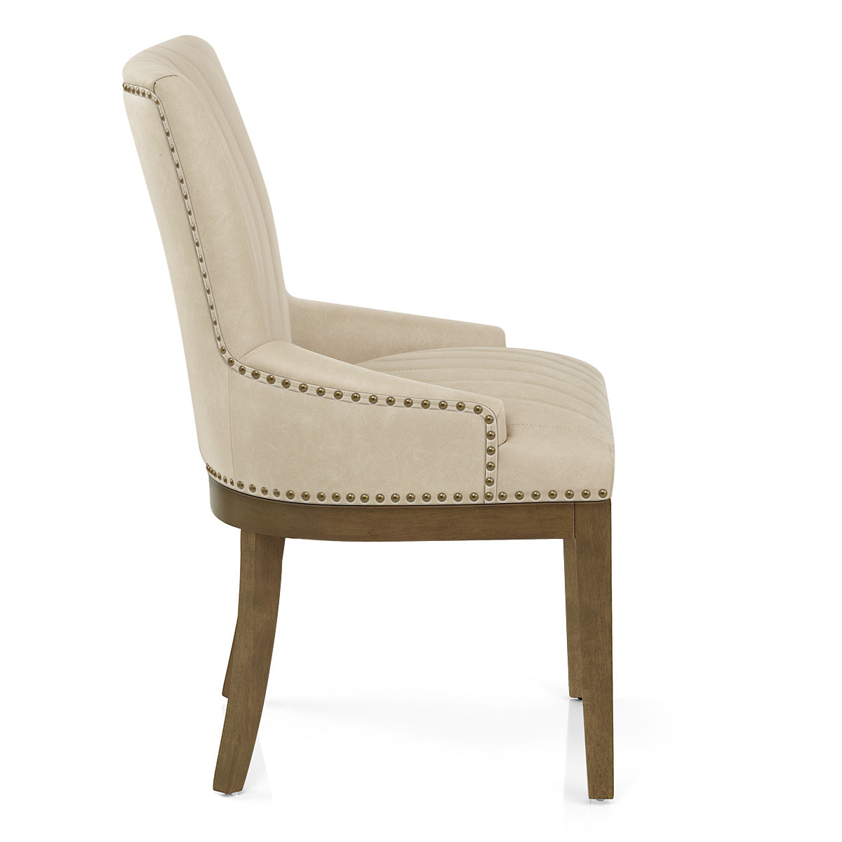 Kunstleder Stuhl Eiche - Chiltern Beige