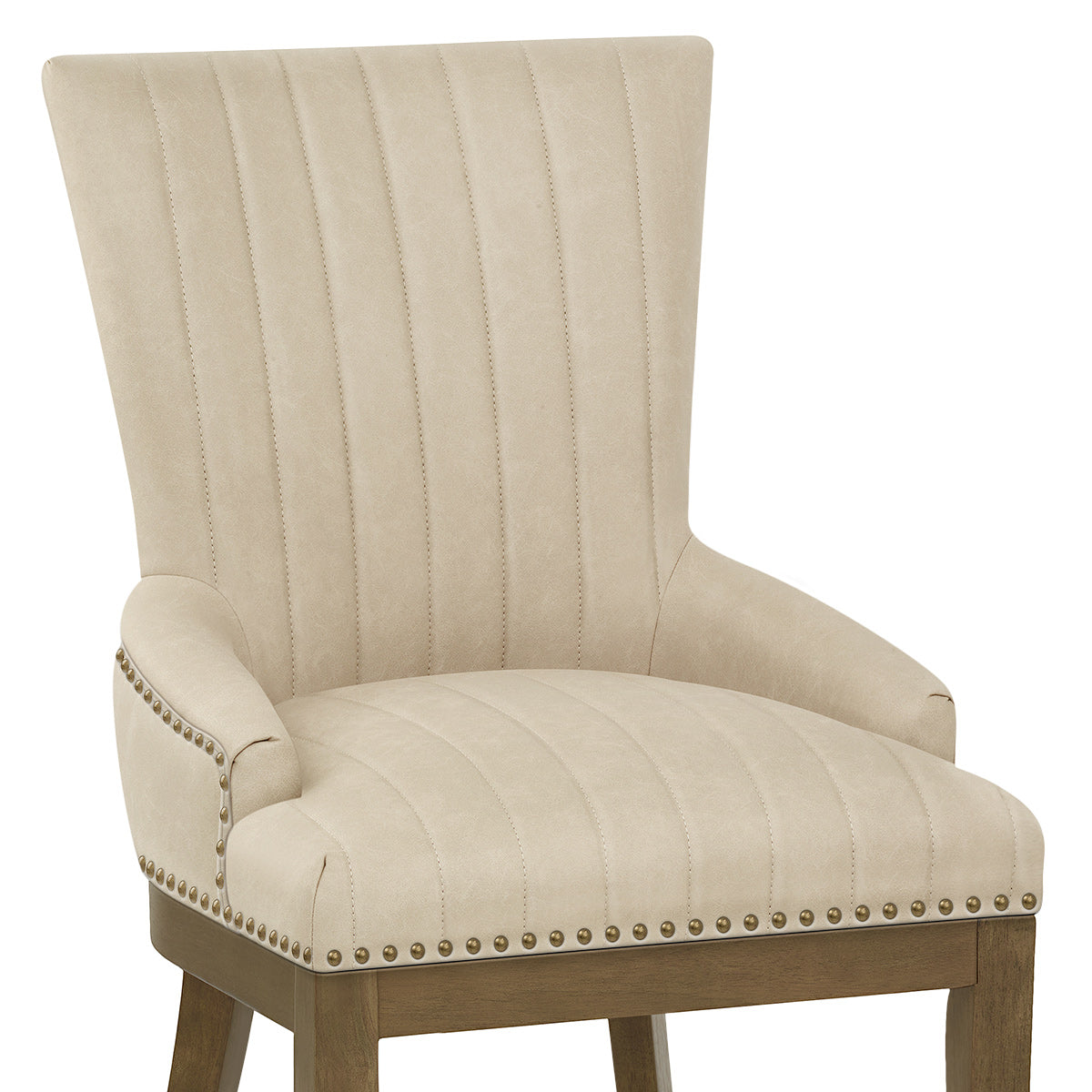 Kunstleder Stuhl Eiche - Chiltern Beige
