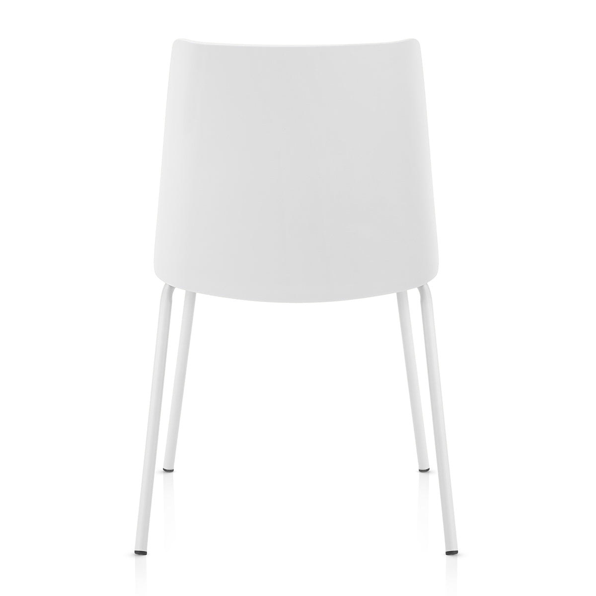 Sedia da pranzo Ecopelle Metallo - Cosmo Bianco