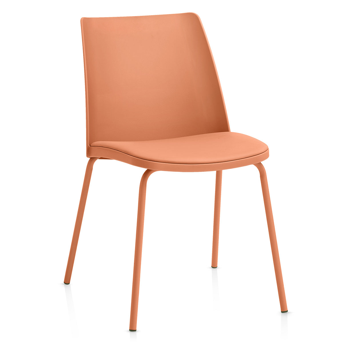 Kunstleder Esszimmerstuhl - Cosmo Orange