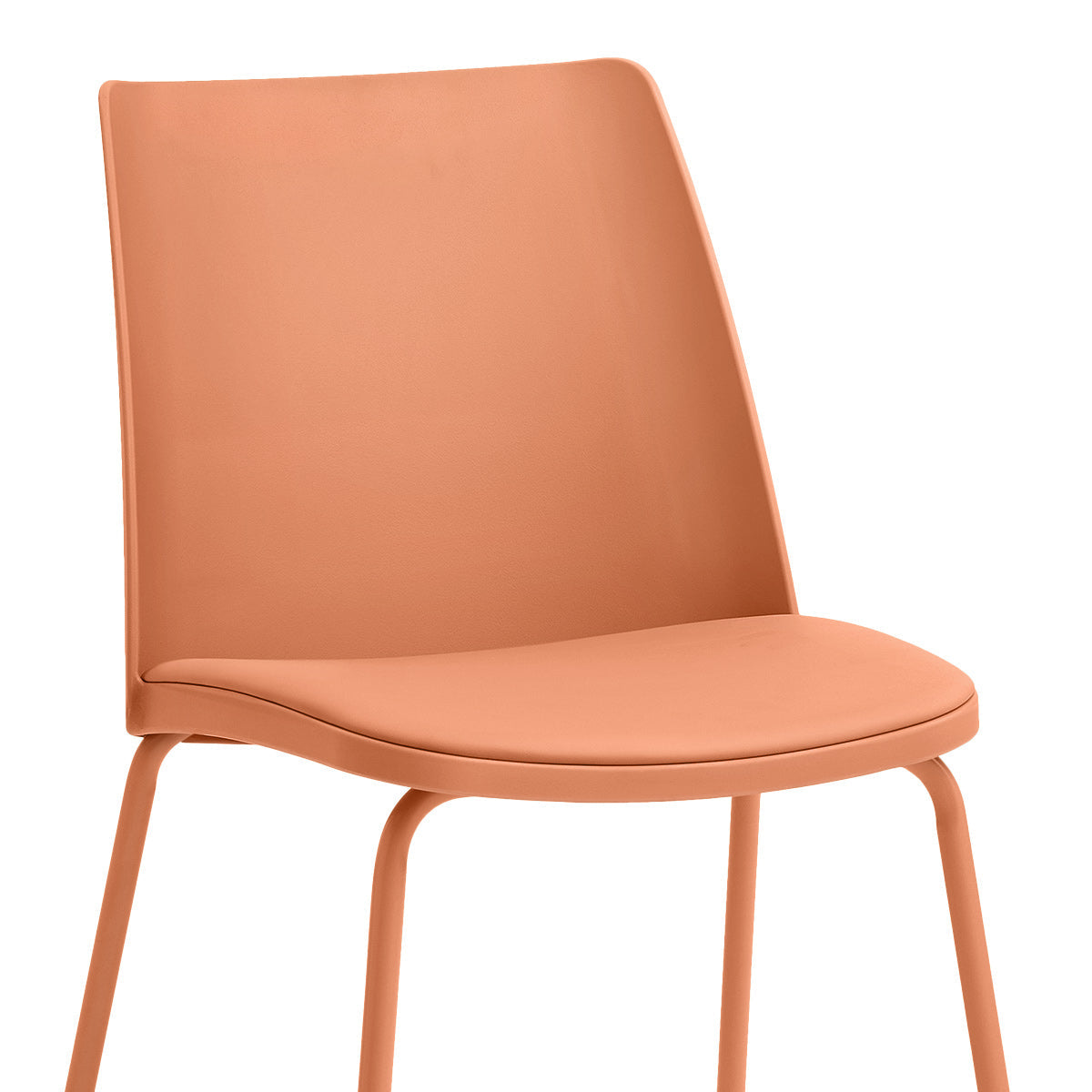 Kunstleder Esszimmerstuhl - Cosmo Orange