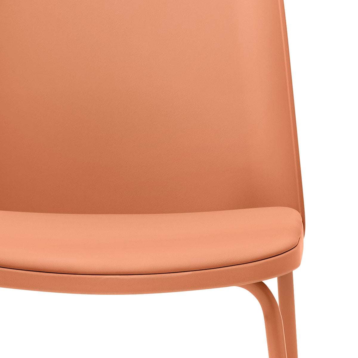 Kunstleder Esszimmerstuhl - Cosmo Orange