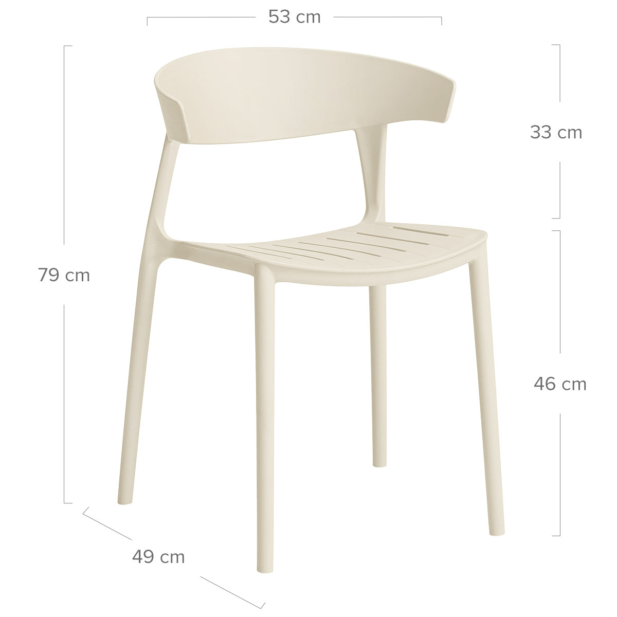 Gartenstuhl - Sky Beige