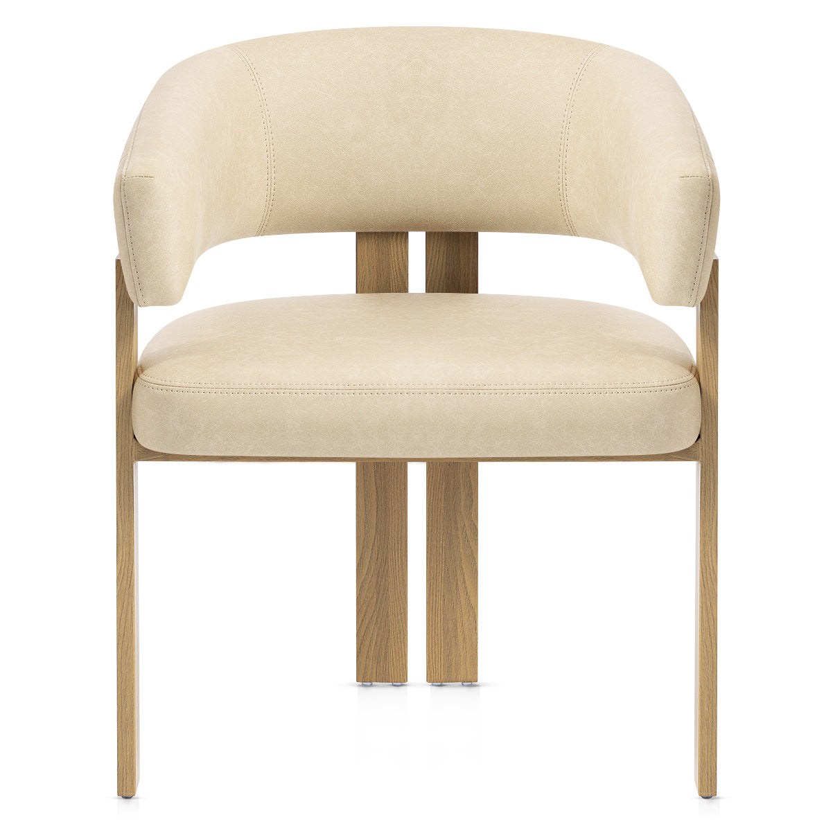 Kunstleder Esszimmerstuhl - Polo Beige