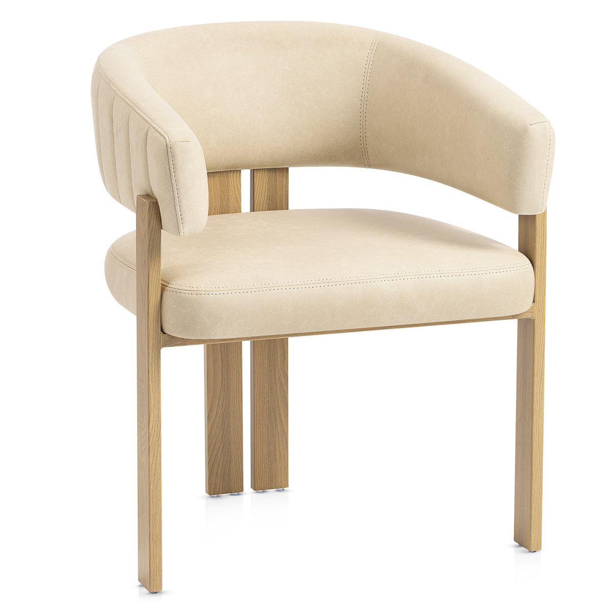 Kunstleder Esszimmerstuhl - Polo Beige