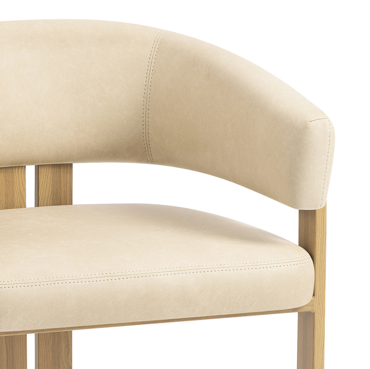 Kunstleder Esszimmerstuhl - Polo Beige