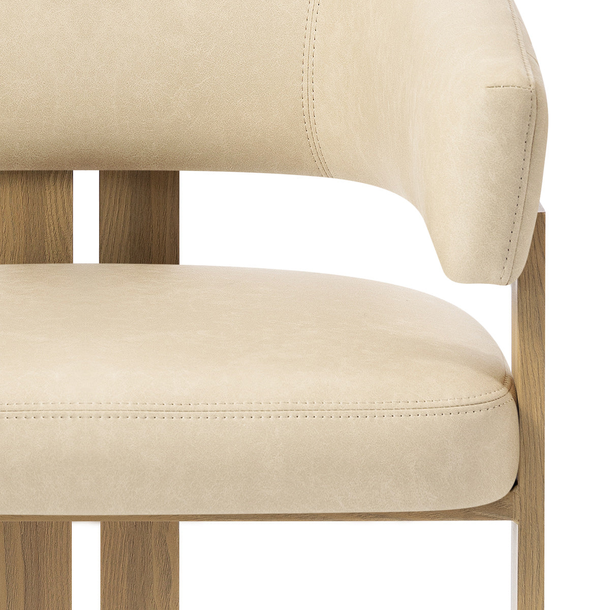 Kunstleder Esszimmerstuhl - Polo Beige