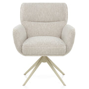 Sedia Tessuto Metallo - Marbella Crema