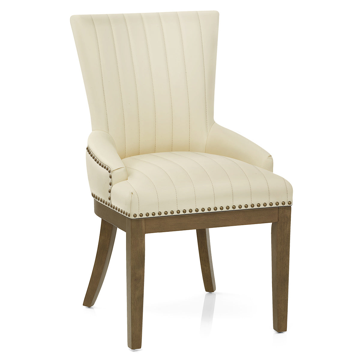 Stuhl Eiche Leder - Chiltern Beige