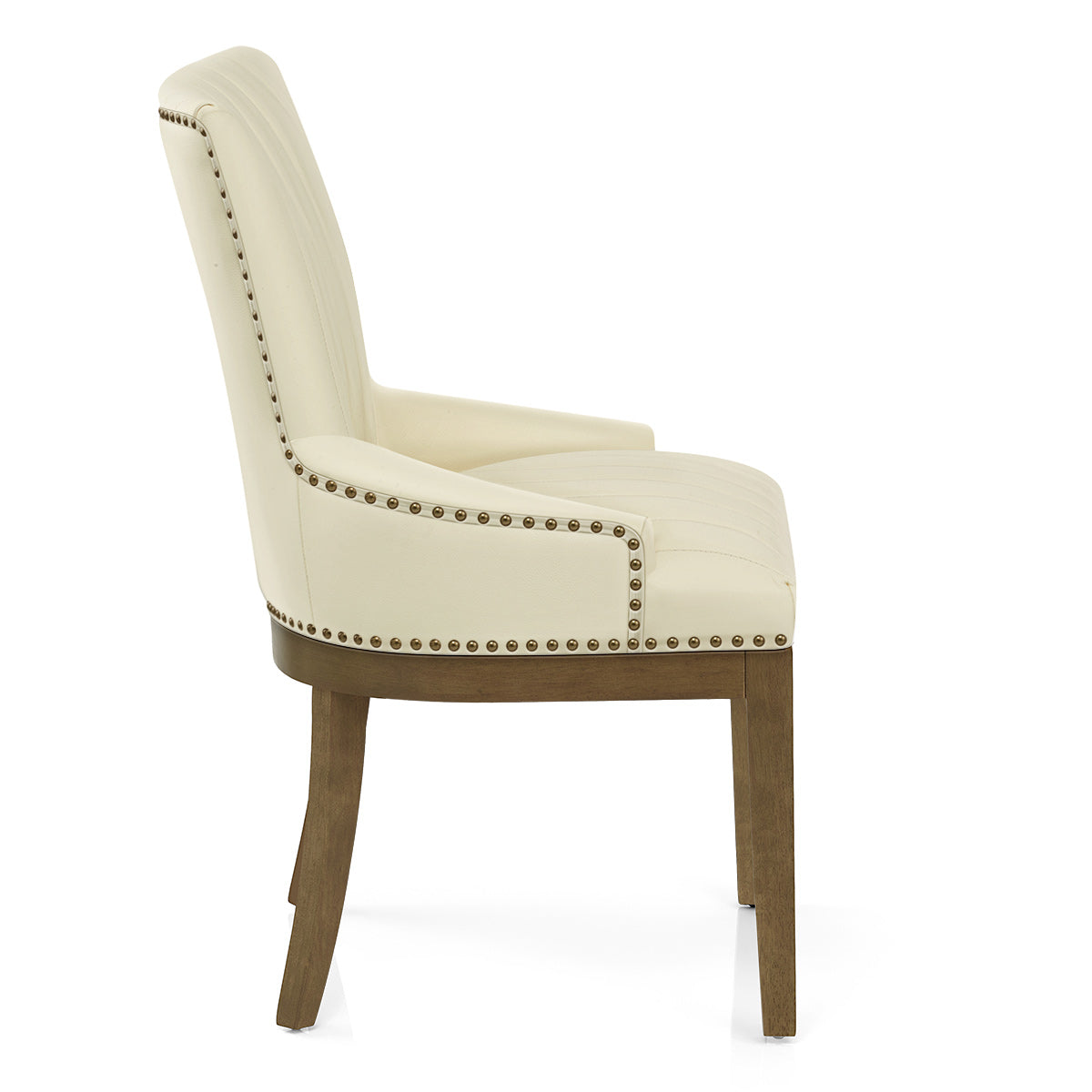 Stuhl Eiche Leder - Chiltern Beige