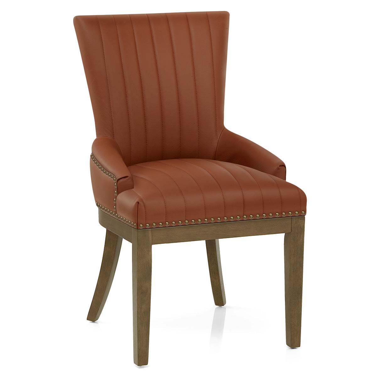 Stuhl Eiche Leder - Chiltern Braun
