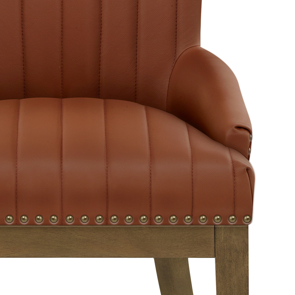 Stuhl Eiche Leder - Chiltern Braun