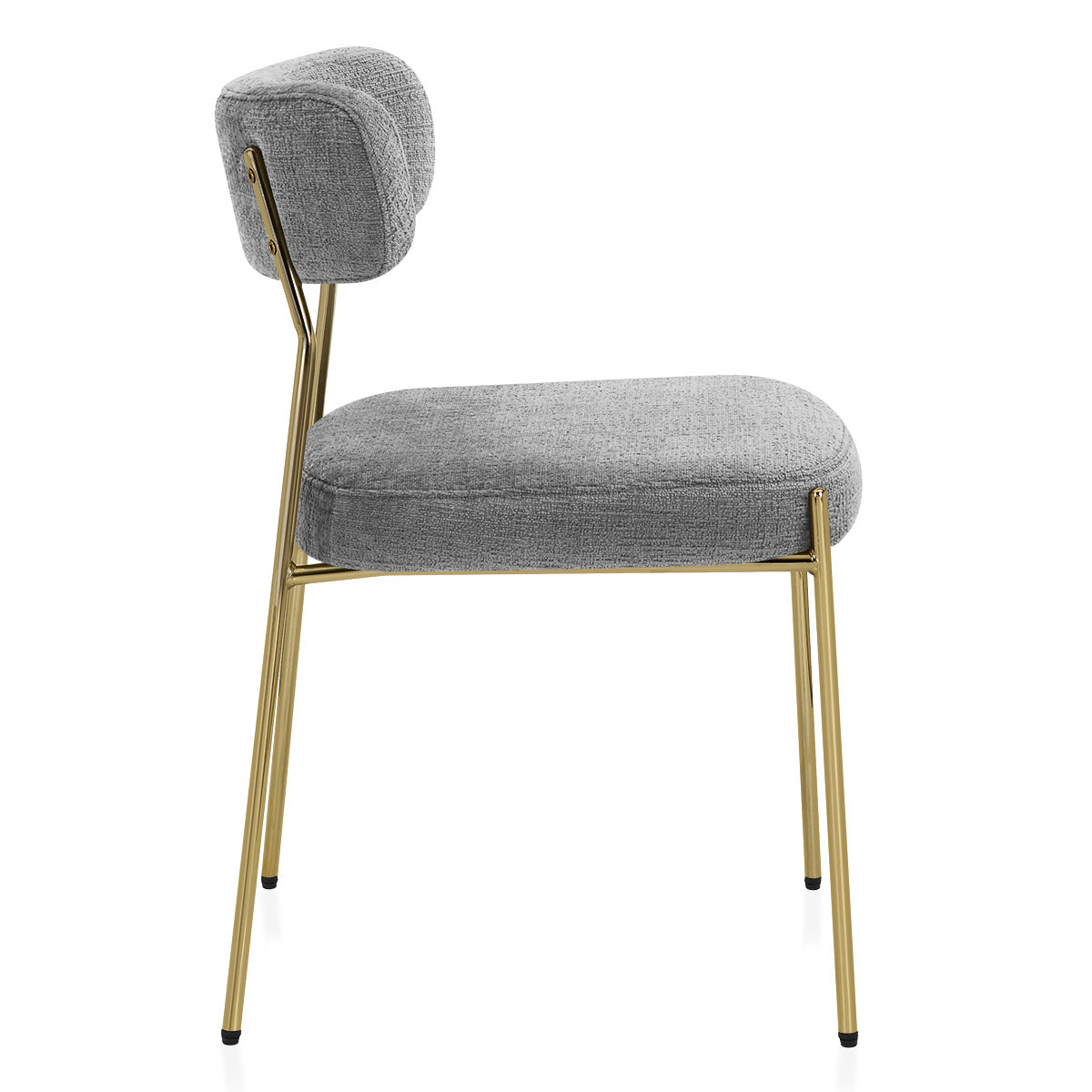 Sedia Stoffa dorate - Diana Grigio