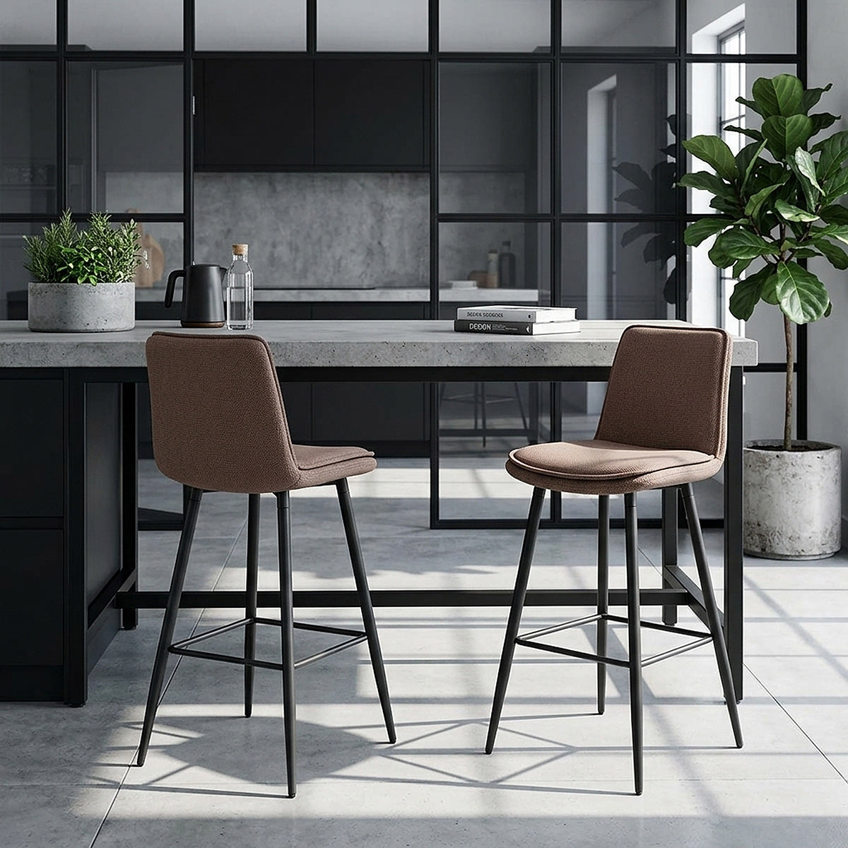 Barhocker Stoff - Abi Braun