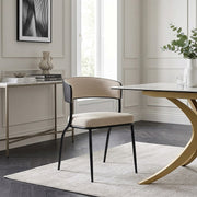 Esszimmerstuhl Stoff - Alexa Beige
