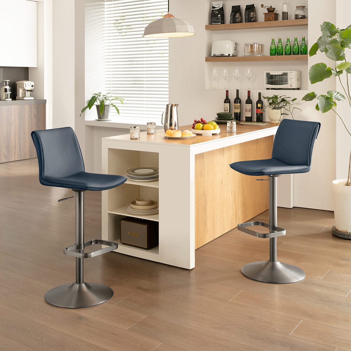 Barhocker Kunstleder - Alto Blau