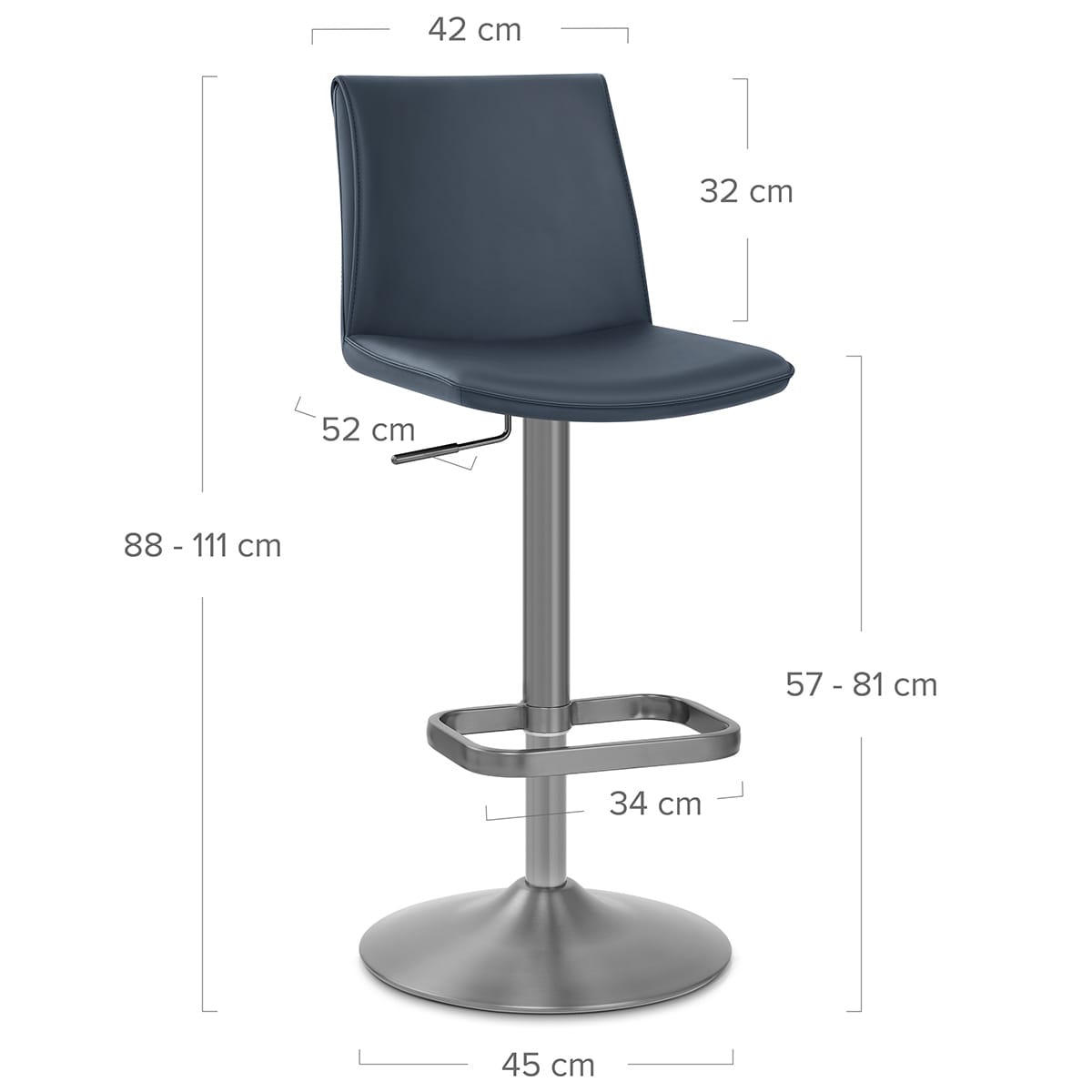 Barhocker Kunstleder - Alto Blau
