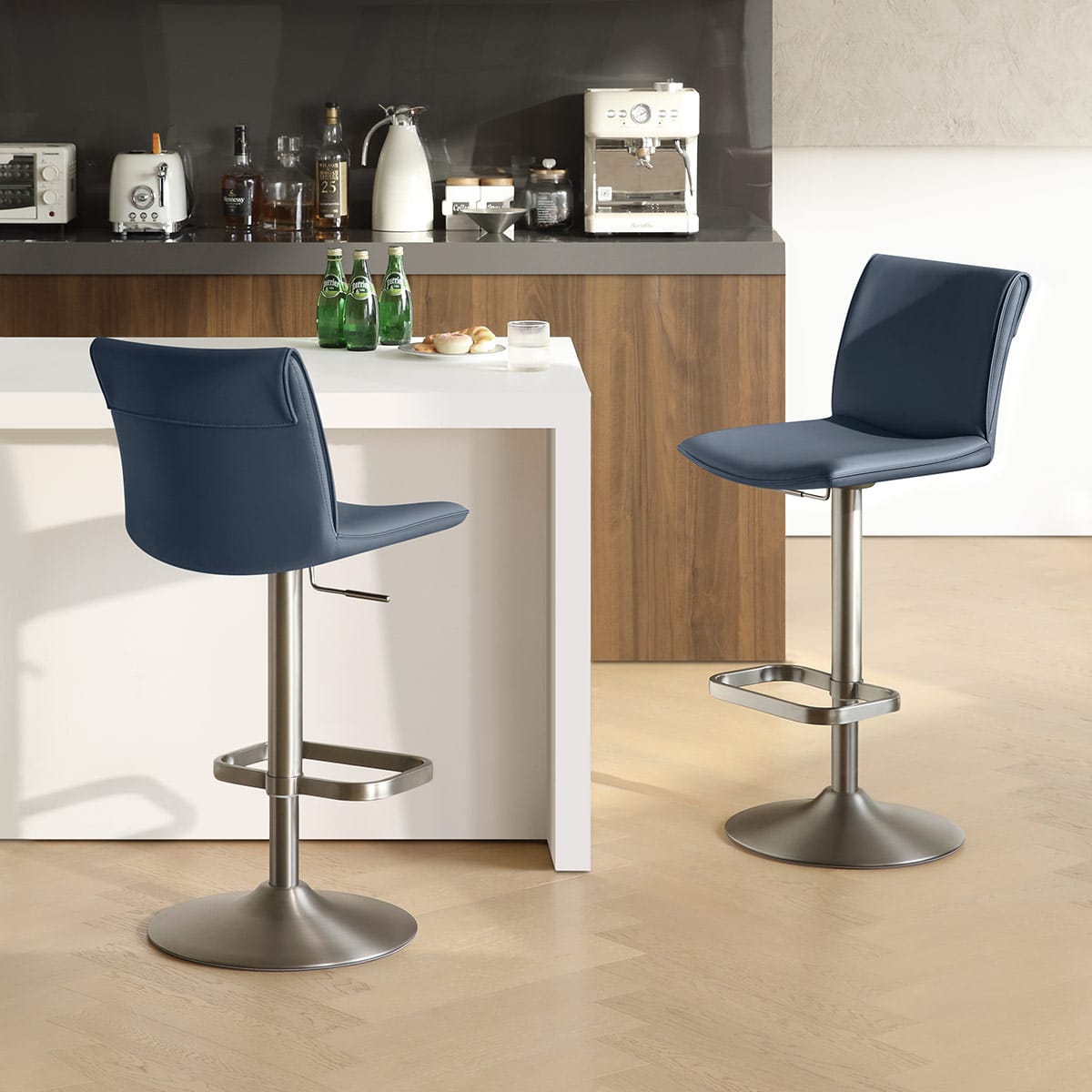 Barhocker Kunstleder - Alto Blau