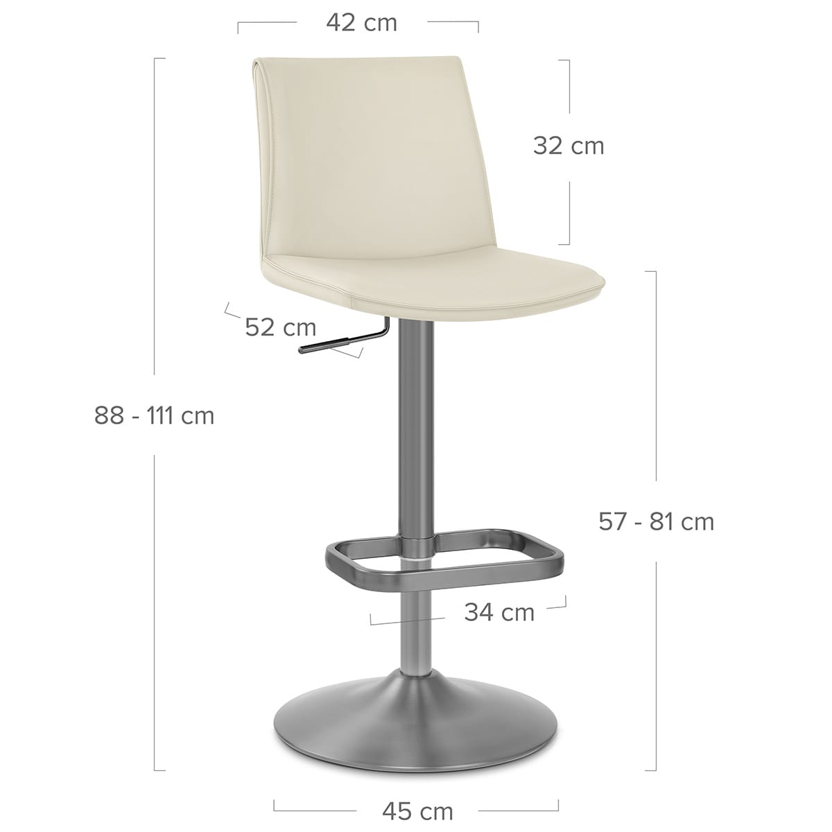 Barhocker Kunstleder - Alto Beige