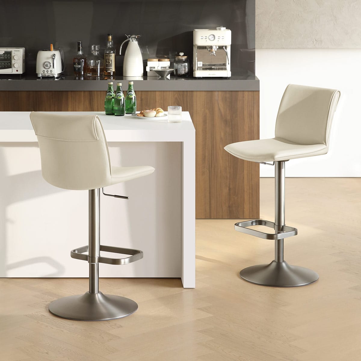 Barhocker Kunstleder - Alto Beige