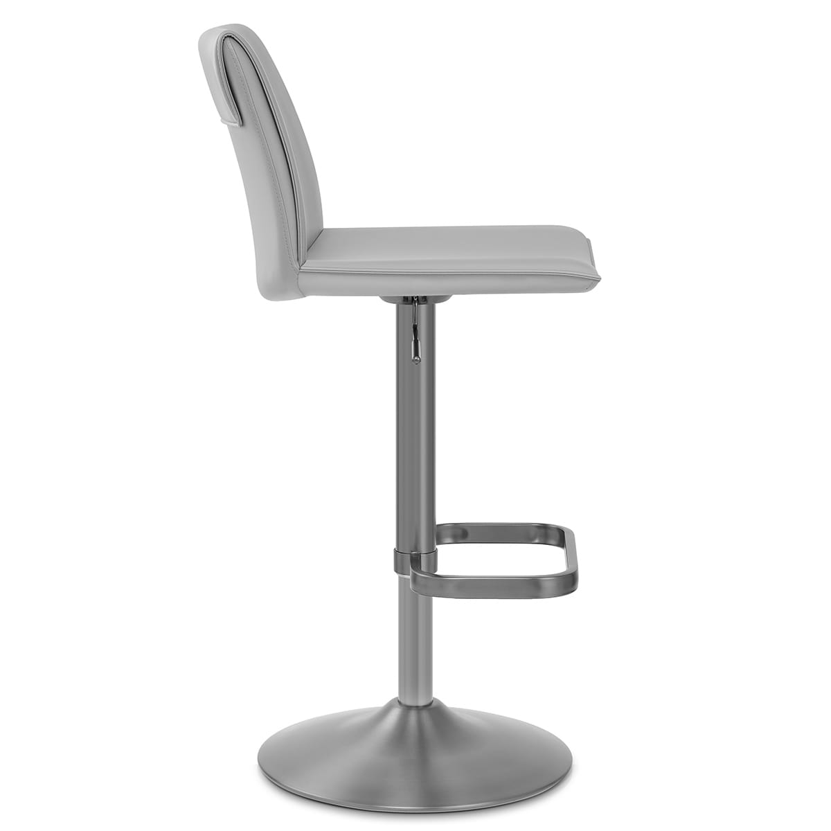 Sgabello Ecopelle - Alto Grigio