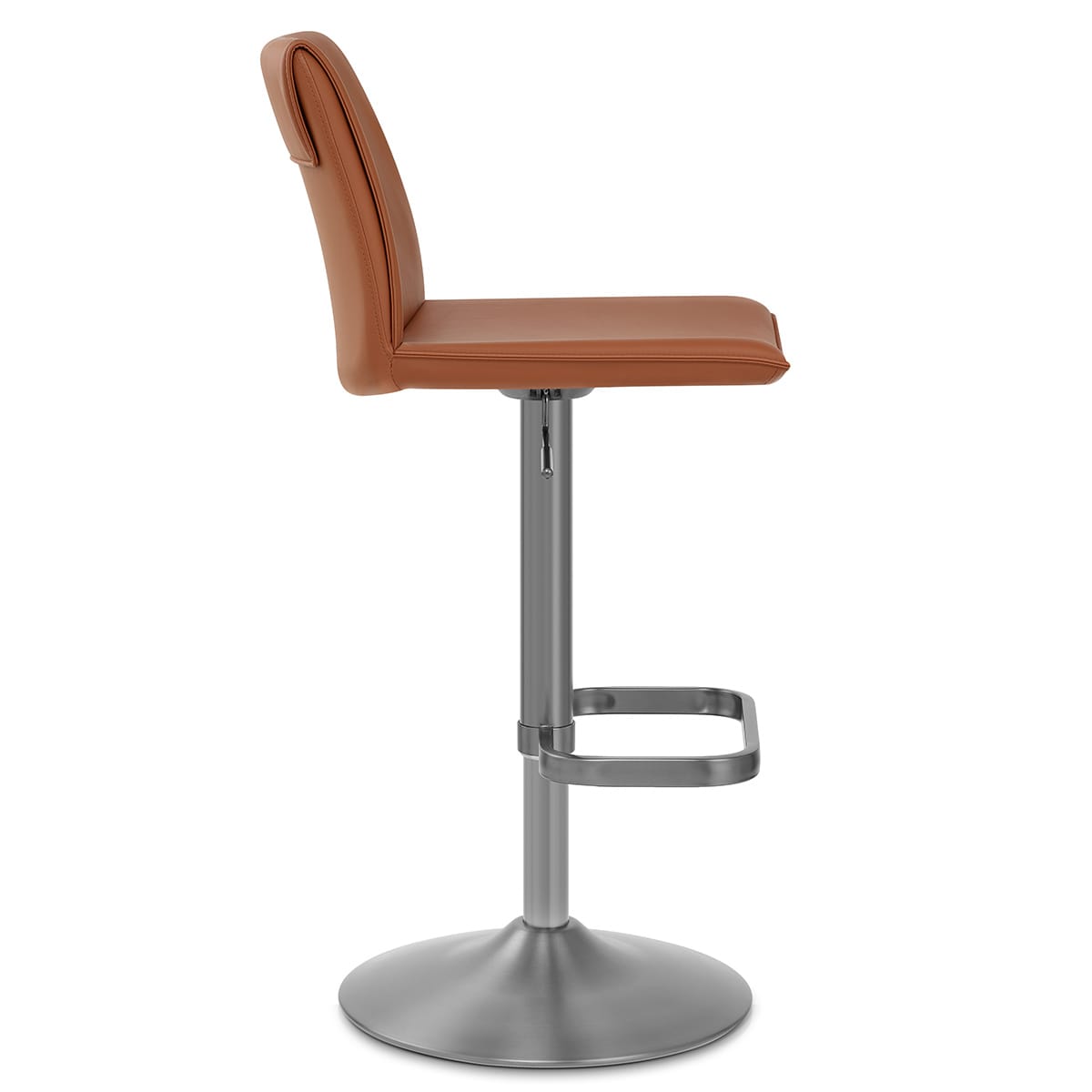 Sgabello Ecopelle - Alto Marrone