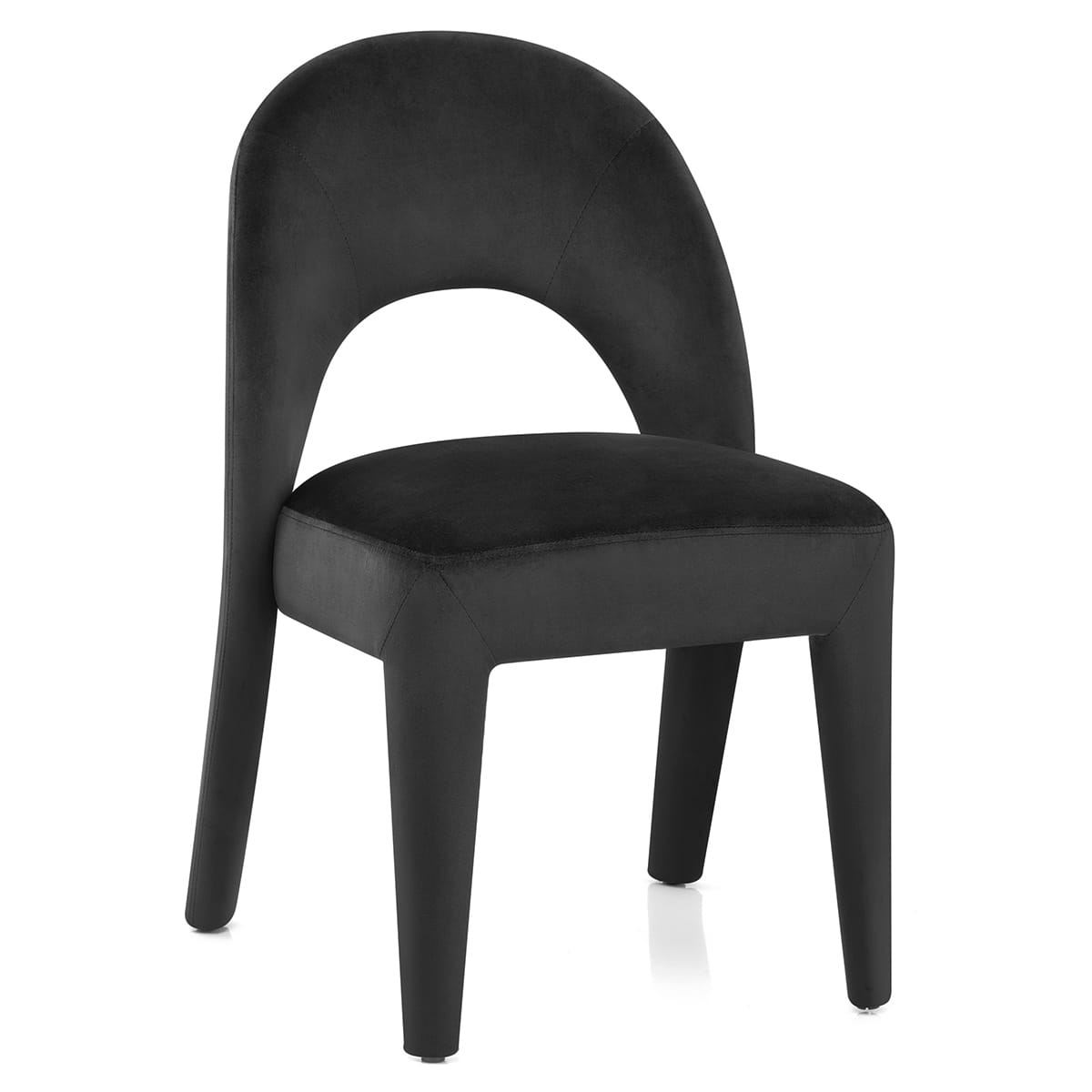 Samt Stuhl - Amore Schwarz