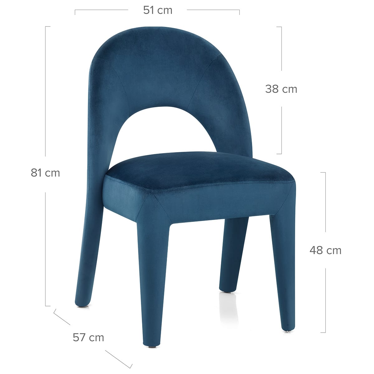 Sedia Velluto - Amore Blu