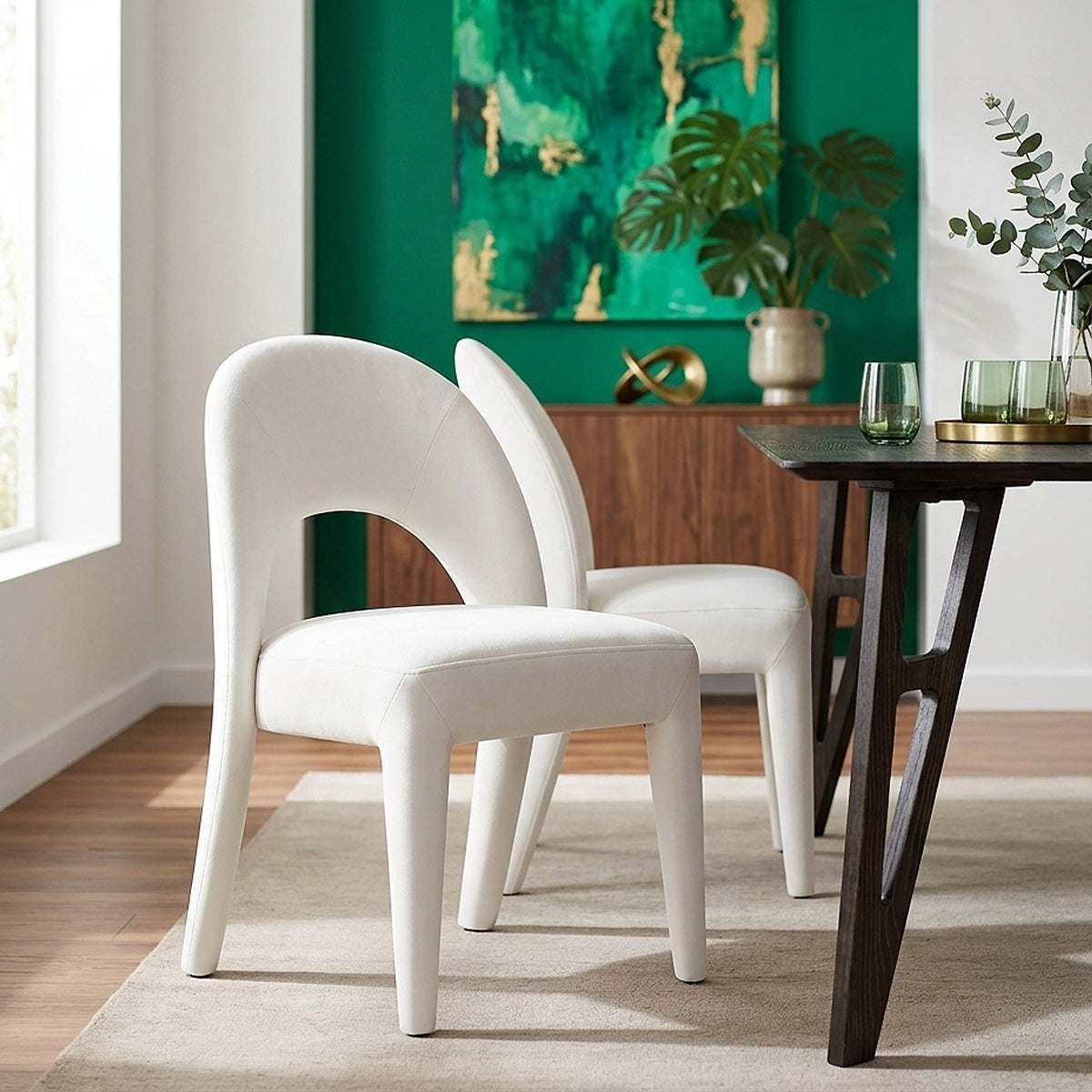 Samt Stuhl - Amore Beige