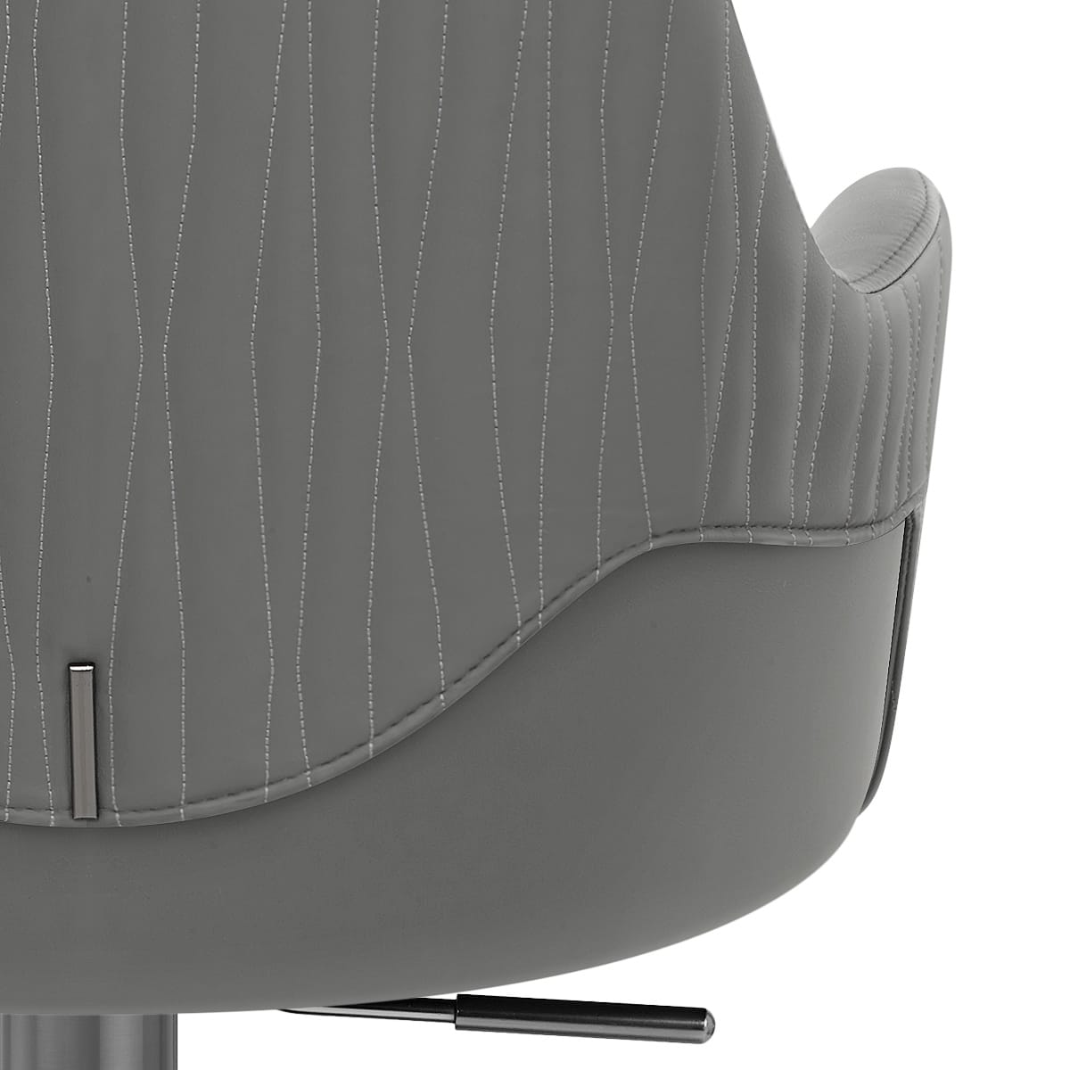 Sgabello Ecopelle Graphite - Antonia Grigio scuro