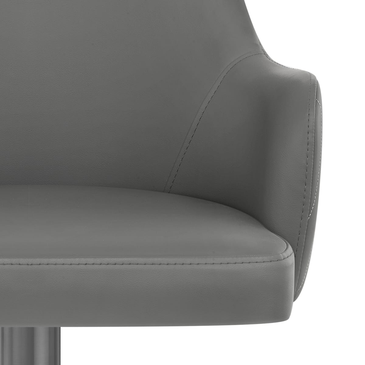 Sgabello Ecopelle Graphite - Antonia Grigio scuro