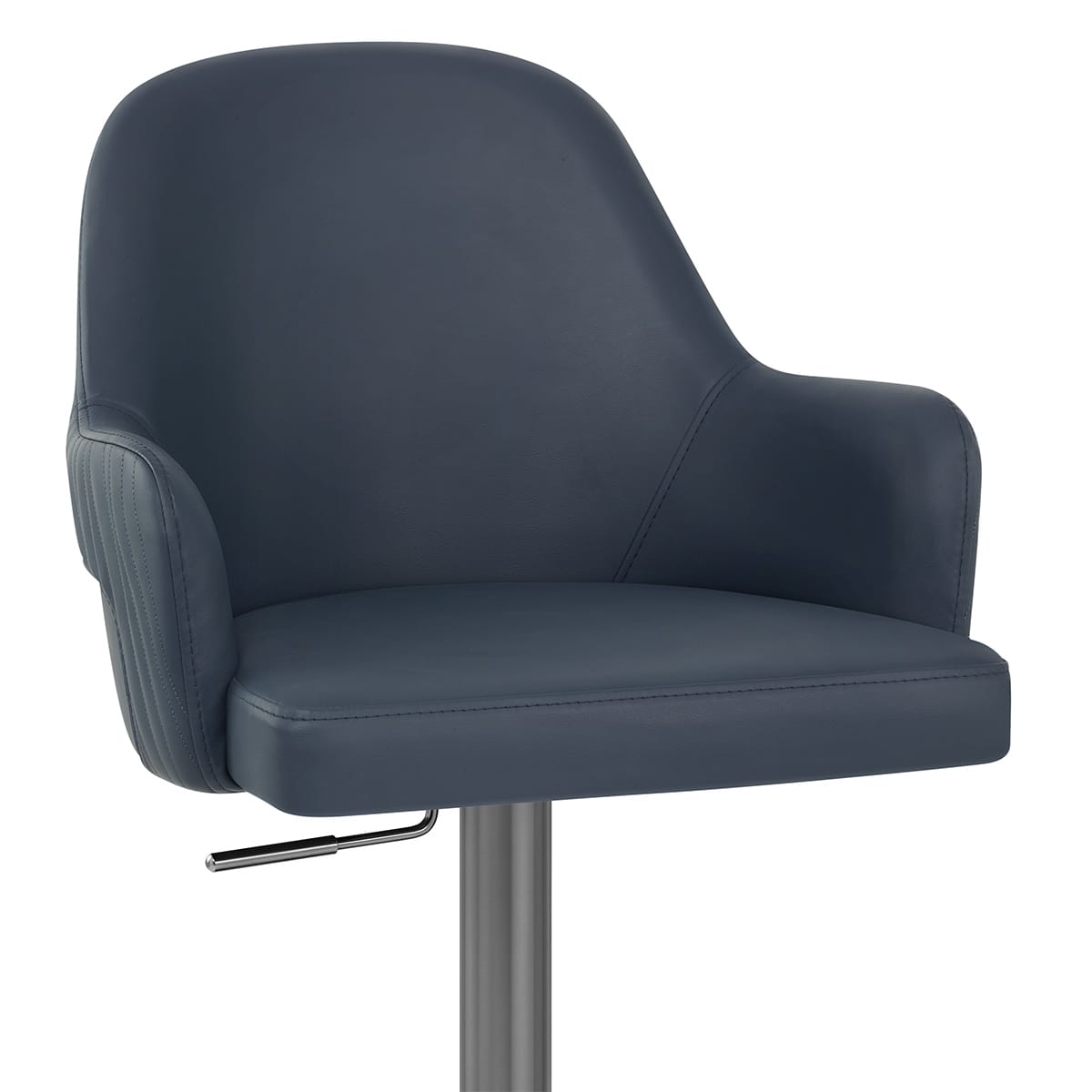 Graphit Barhocker Kunstleder - Antonia Blau